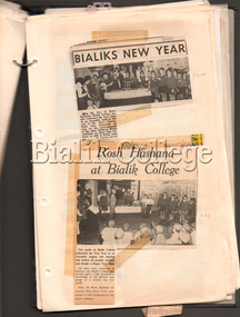 Newspaper Articles, 'Bialiks New Year' and 'Rosh Hashana at Bialik College', 1966