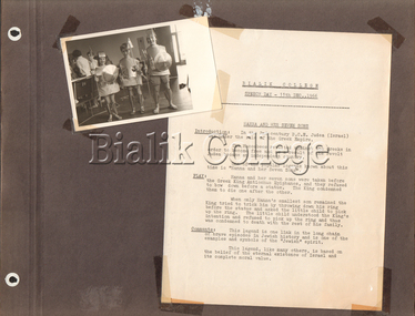 Booklet (item) - Scrapbook pages, Speech Day, 1966, 1966