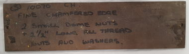 Plaque - Parents Association  plaque in Memory of Frank Gunn