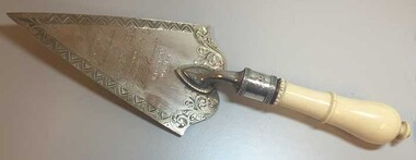 Commemorative Trowel, Joseph Sleep, c.1881