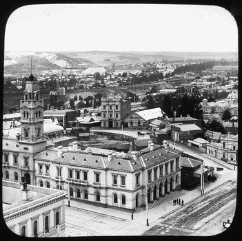 View from Town Hall Tower looking north east.