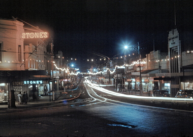 35mm Slide, Bridge Street Ballarat circa late 1950s