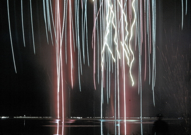 Slide, Fireworks over Lake Wendouree circa late 1950s