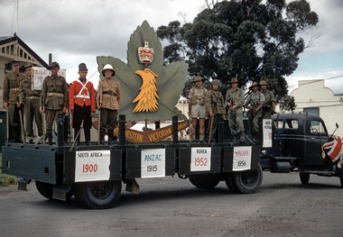 Slide, Parade Float, North Western Victorian Regiment Ballarat circa late 1950s