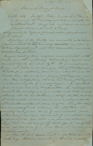 Document - Australian Historical Record Society papers, Notes on the Ballarat Riots October 1854