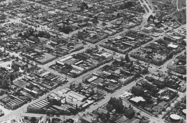 Photograph, Aerial View of the Ballarat CBD in 1957 / 1958