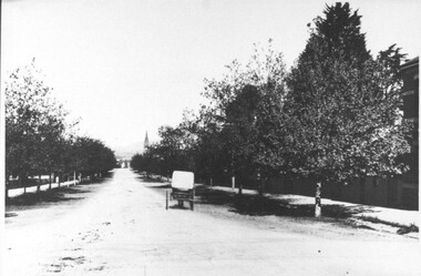 Photograph, Corner of Mair and Drummond Street, Ballarat Central circa 1919
