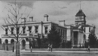 Photograph, Ballarat Hospital, from the Excelsior Album of Ballarat Views