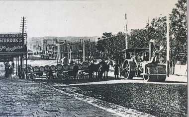 Photograph, Delivery of Evening Echo, Sturt Street circa 1906