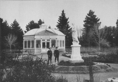 Postcard - Photograph, The Statuary Pavilion, Ballarat Botanic Gardens circa 1890s