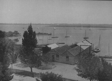 Photograph, Gill's Boat Shed, Lake Wendouree circa 1890s