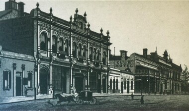 Photograph, Academy of Music, Art Gallery Association & Club Hotel