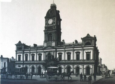Photograph, Town Hall, Ballarat circa 1870s