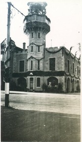 Photograph, West Fire Station during Ballarat Centenary Celebrations 1938
