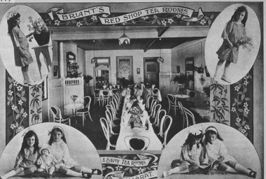 Photograph, Advertisement Briant's Red Shop Tea Rooms circa 1917