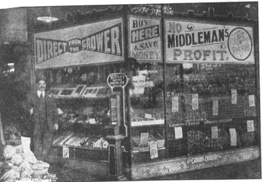 Photograph, Fruit Shop of George Russo circa 1915