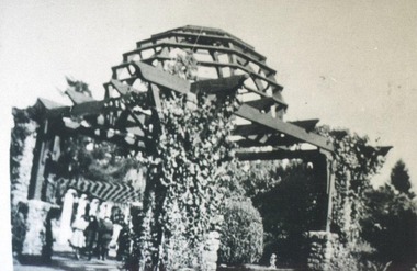 Photograph, Pergola Ballarat Botanic Gardens circa 1926