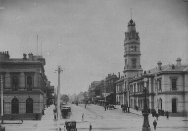 Card Box Photographs, View north along Lydiard Street North, Ballarat 1899