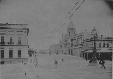 Card Box Photographs, View south along Lydiard Street North from Sturt Street, Ballarat 1899