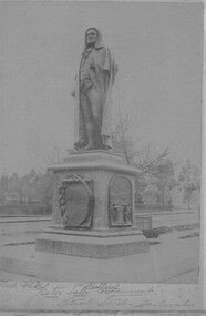 Card Box Photographs, Peter Lalor Statue in Sturt Street, Ballarat 1889