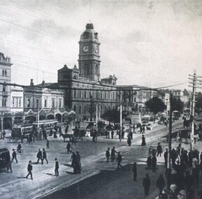 Photograph - Card Box Photographs, Looking west along Sturt Street, 1915