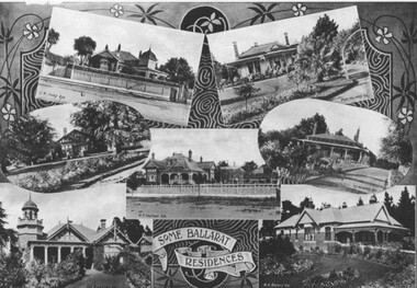 Photograph - Card Box Photographs, Some Ballarat residences, c1915