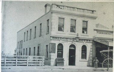 Photograph - Card Box Photographs, Bridge Hotel, Ballarat c1870