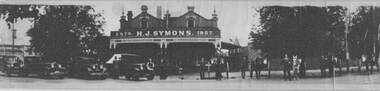 Photograph - Card Box Photographs, H.J. Symons Butchers, Ballarat c1935