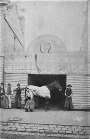 Photograph - Card Box Photographs, George Allen Shoeing Forge, Ballarat c1880