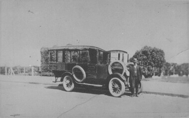 Photograph - Card Box Photographs, Motor Bus, Ballarat circa 1922