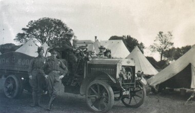 Photograph - Card Box Photographs, Army camp, Queenscliff circa 1915