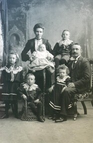 Photograph - Card Box Photographs, Coombes family studio photograph circa 1903