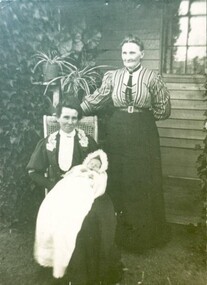 Photograph - Card Box Photographs, Mrs Whitehand & Mrs Coombs holding baby Daisy