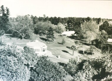 Photograph - Card Box Photographs, The Statuary Pavilion & Keel Glasshouse, Ballarat Botanic Gardens circa 1910