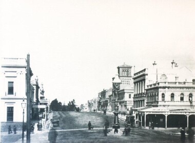 Photograph - Card Box Photographs, Corner of Sturt Street and Lydiard Street North circa 1880