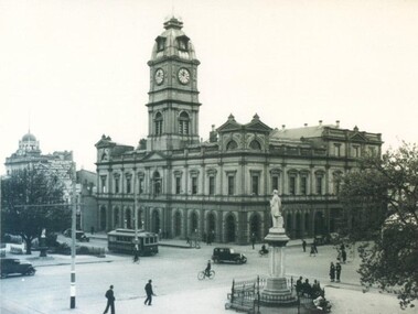 Photograph - Card Box Photographs, Ballarat Town Hall circa 1931