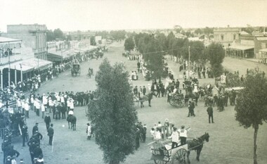 Photograph - Card Box Photographs, Patriotic Procession, possibly Sebastopol circa 1915