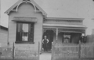 Photograph - Card Box Photographs, Residence of Theo Wilkins circa 1900
