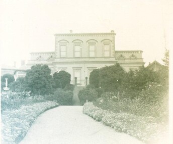 Photograph - Card Box Photographs, Ballarat East Town Hall & Gardens circa 1938