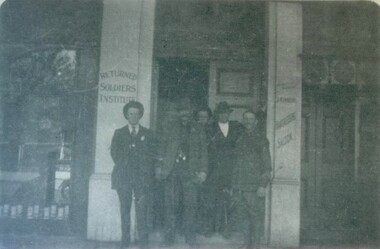 Photograph - Card Box Photographs, Band Room of RSL Lester House 1919