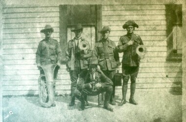 Photograph - Card Box Photographs, RSL Band Ballarat 1918