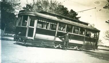Photograph - Card Box Photographs, Electric Tram No. 26 circa 1938