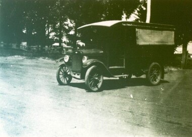 Photograph - Card Box Photographs, Chevrolet Passenger Bus circa 1925
