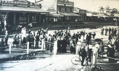 Photograph - Card Box Photographs, Empire Day Pageant, Beaufort circa 1905