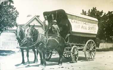 Photograph - Card Box Photographs, Carrier Cart 1921
