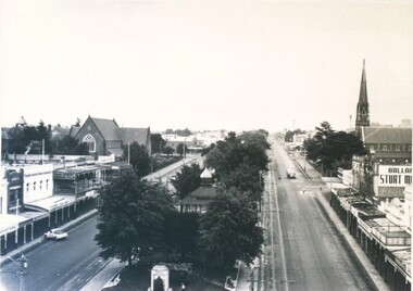 Photograph - Card Box Photographs, View west along Sturt Street, Ballarat circa 1935