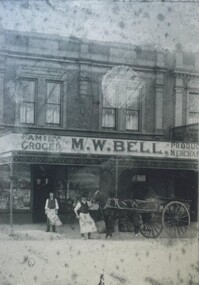 Photograph - Card Box Photographs, Bells Grocery Store, Ballarat circa 1910