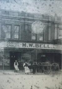 Photograph - Card Box Photographs, Bells Grocery Store, Ballarat circa 1910