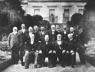 Photograph - Card Box Photographs, Ballarat East Mayor and Councillors circa 1902