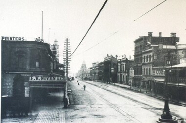 Photograph - Card Box Photographs, View south down Lydiard Street North from Mair Street, Ballarat circa 1910